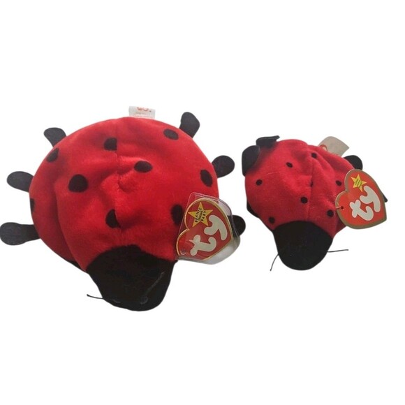 Beanie Baby Lucky Ladybug with Matching Teeney Beenie Baby _1993 MWNT - Picture 1 of 3